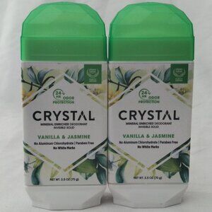 2-Pack Crystal Mineral Deodorant  Stick Invisible SolidVanilla Jasmine 2.5oz 70g